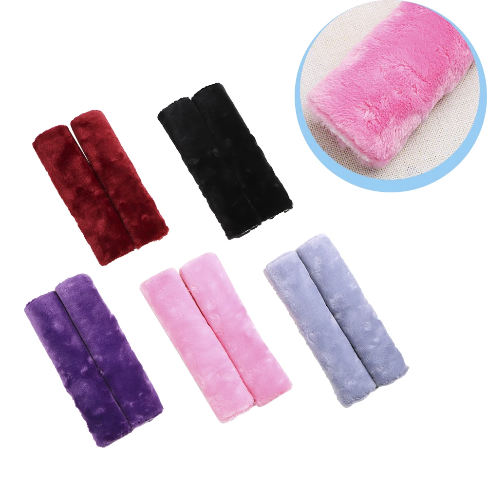 Comfortable Driving 2Pcs/set Soft Plush Car Seatbelt Shoulder Pad Shoulder Strap Case Car-styling Seat Belt Cover