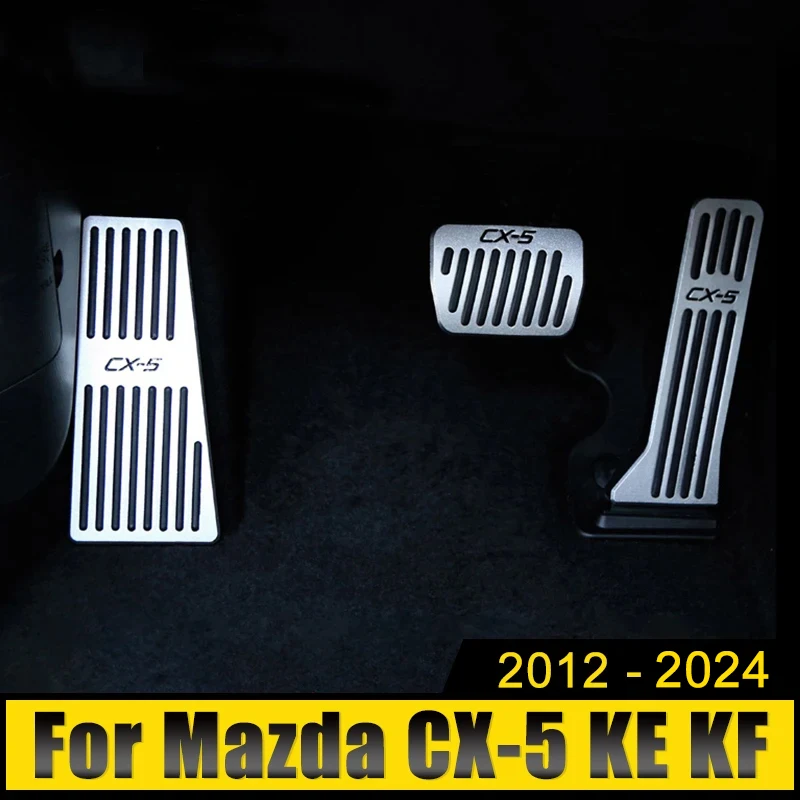 For Mazda CX-5 CX5 KE KF 2012-2016 2017 2018 2019 2020 2021 2022 2023 2024 Car Accelerator Brake Pedals FootRest Pedal Cover Pad