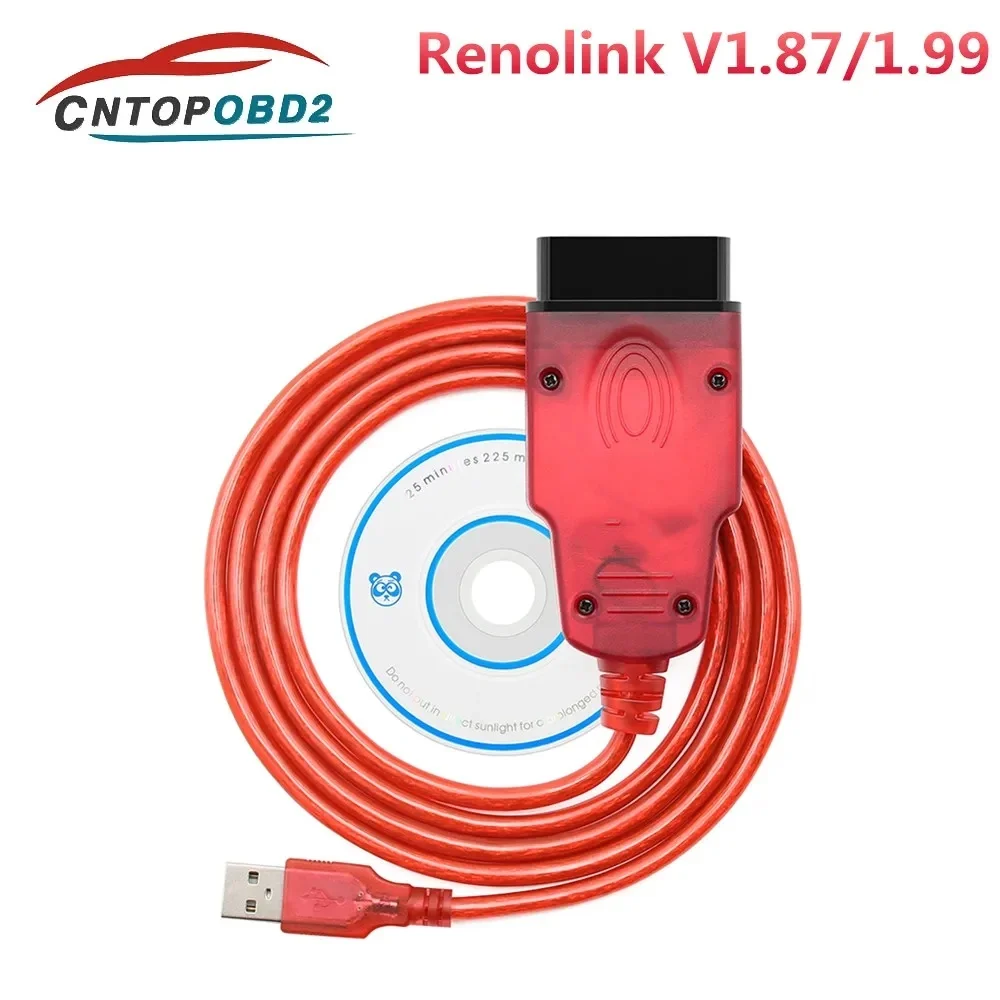 2024 Professional Renolink V1.99 OBD2 Cable forRenaul Car Auto Tool ECU Tuning/air-ba9 Reset/ECM UCH Key Programmer Interface