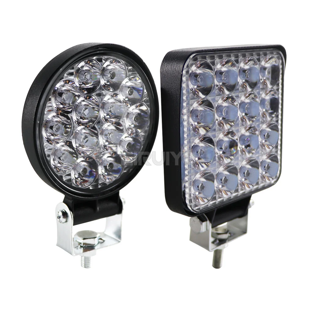 Mini Offroad LED Bar 12V 24V Round Square LED Work Light for Car Truck Boat Atv 4x4 Tractor 42W 48W Spotlight LED Light Bar