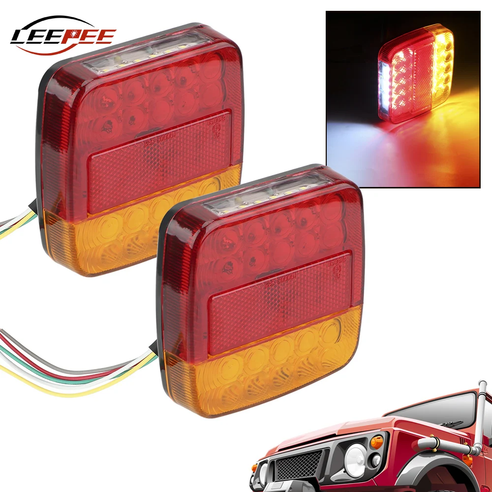 12V LED Taillights For Trailer Lights Pilots Truck Rear Lights Tail Brake Stop Turn Signals Position Lamps Caravan Accessories