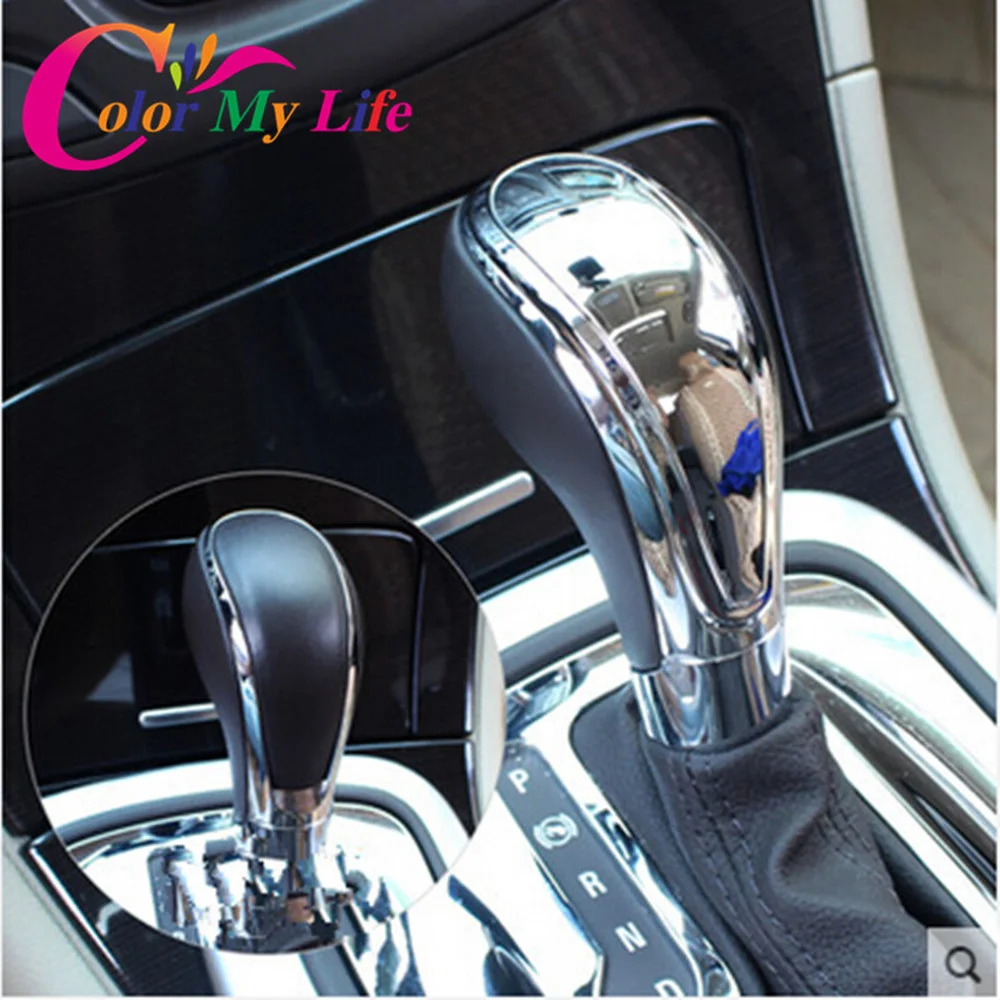 Car Styling ABS Chrome AT Gear Shift Knob Cover Trim for Opel ASTRA J 2009-2014 Insignia Sedan Sport Tourer 2009-2015