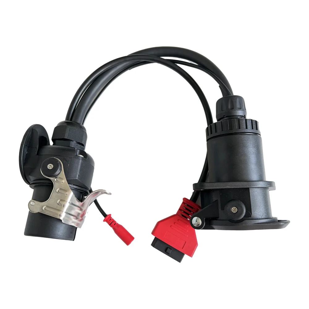 Adapter Cable EBS ISO 7638 OBD2 Trailer Diagnostic for Bosch ,for Autel, for Autocom and Other Truck Vehicles