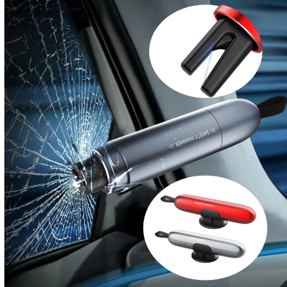 Mini Car Hammer Safety Supplies Car Security Emergency Hammer Glass Breaker Car Seat Belt Cutter Knife Car Window Breeze Escape