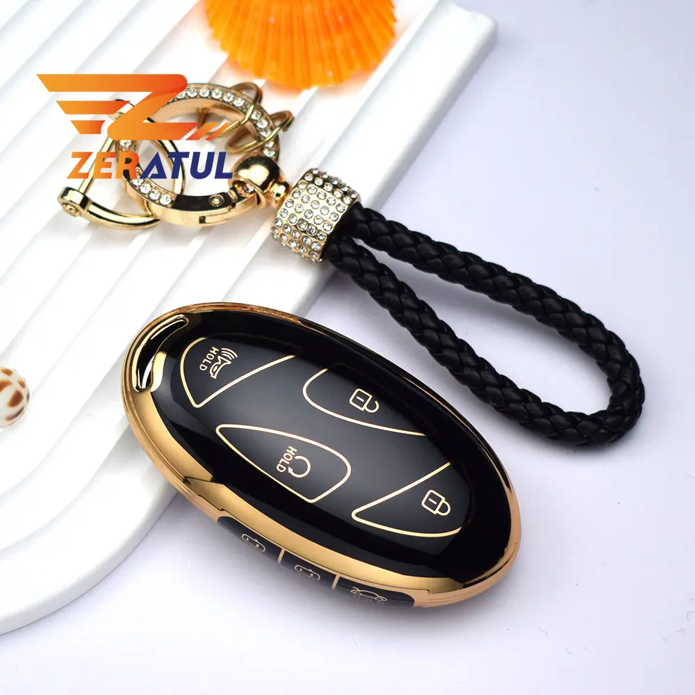 5/7 Buttons TPU Auto Smart Remote Key Shell Fob Cover for Hyundai Grandeur GN7 Kona Ev 2023 lonic 6 Car Key Case Accessories