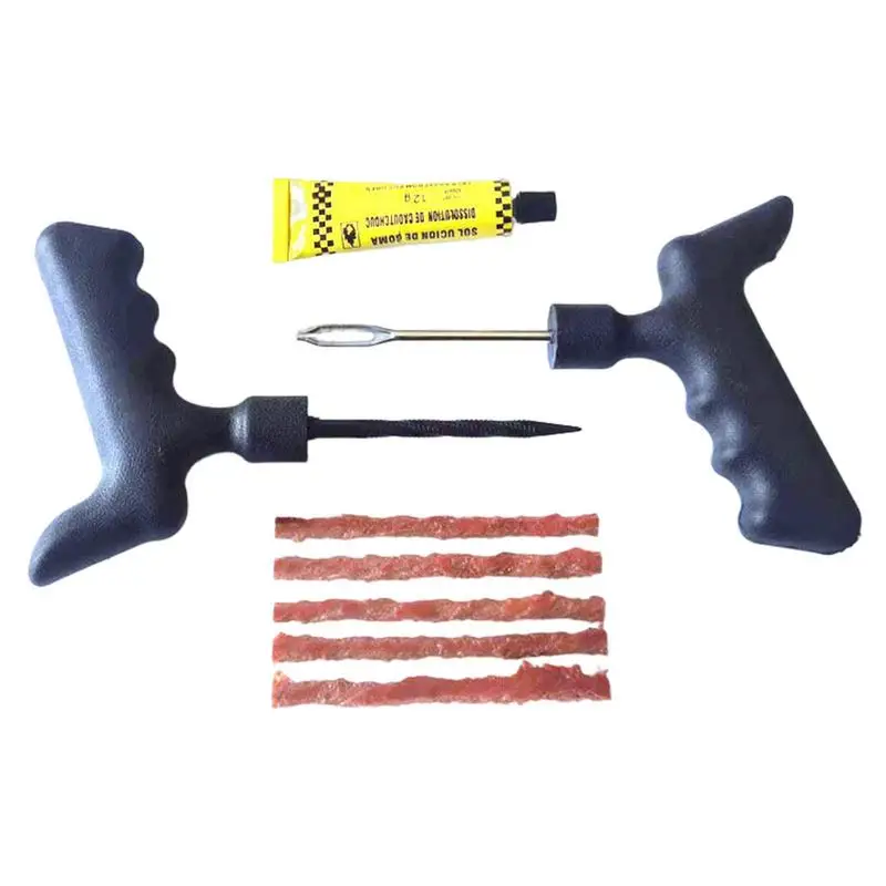 Tire Plug Repair Kit Professional Flat Tire Repair Kit Strong Adhesion Tire Repair Kit Tool Tire Patch Kit For Car Tire Plug