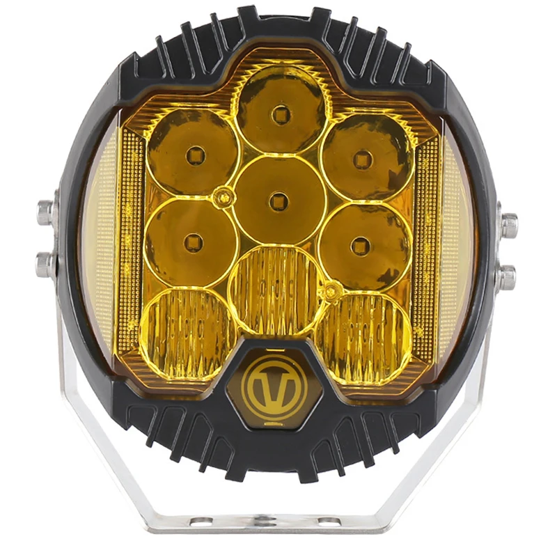 LED fog driving light 7 inch 90w 3000K 4300K yellow off road spot light 4x4 SUV