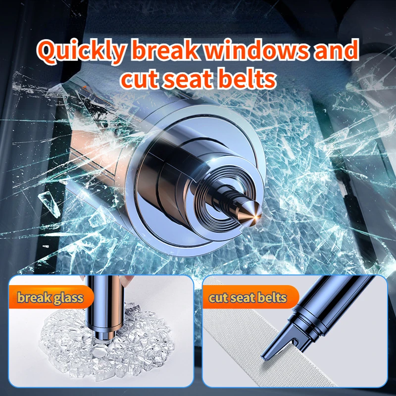 Safety Hammer Car Window Breaker Keychain Emergency Escape Tool Auto Safety Seatbelt Cutter Life Hammer Break Glasses Cut Belt