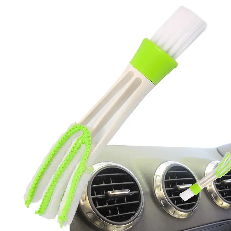 Car Vent Cleaner Double Head brush car air outlet detail cleaning Cloth Tool auto Air Conditioner dust remover auto accessories