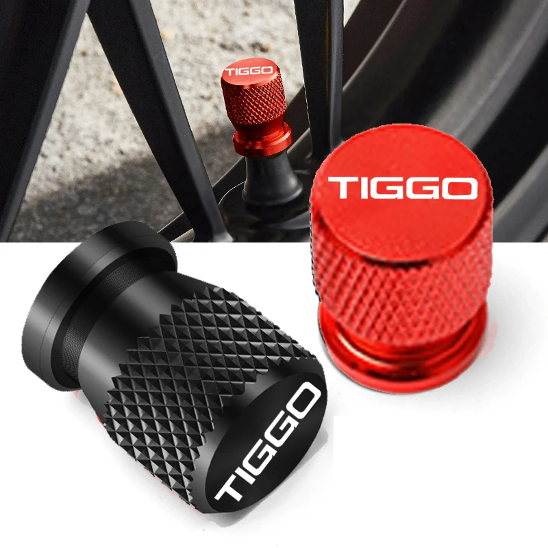 Car Wheel Tire Valve Caps Tyre Stem Covers Airdust Waterproof For Chery Tiggo Logo Tiggo 2 Pro 7 Pro 8 Pro 5x