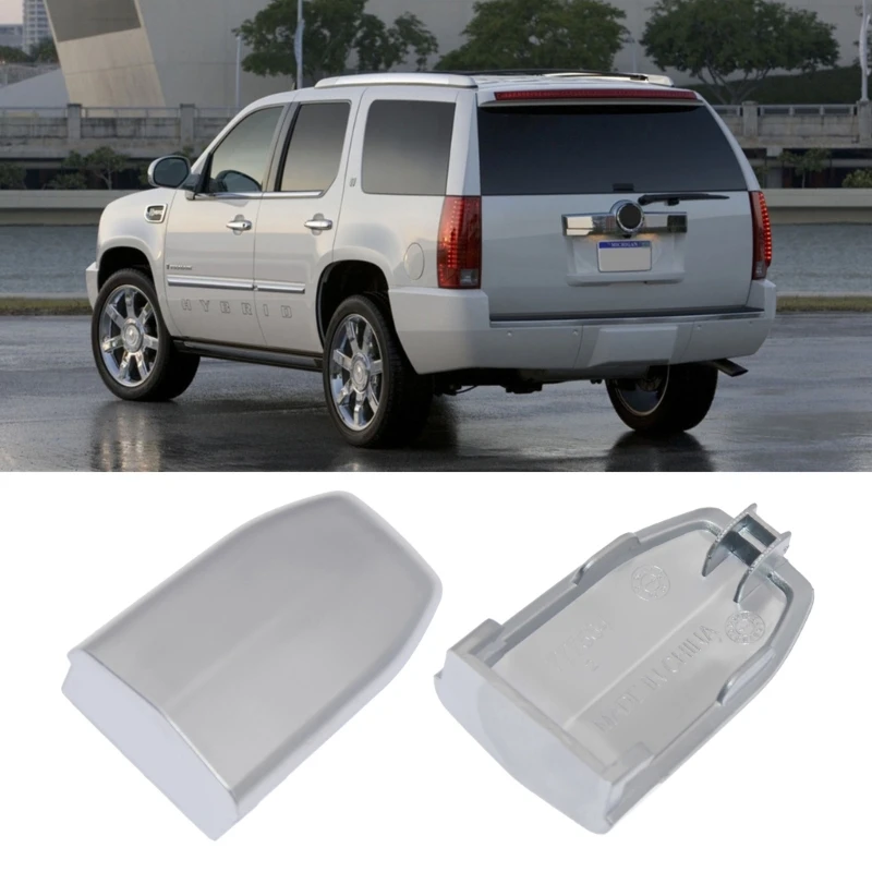 Front Door Handle Lock Cylinder Cover Chrome Replacement Car Repairing Accessories for Escalade 2015-2018 13596115 1PC H8WE