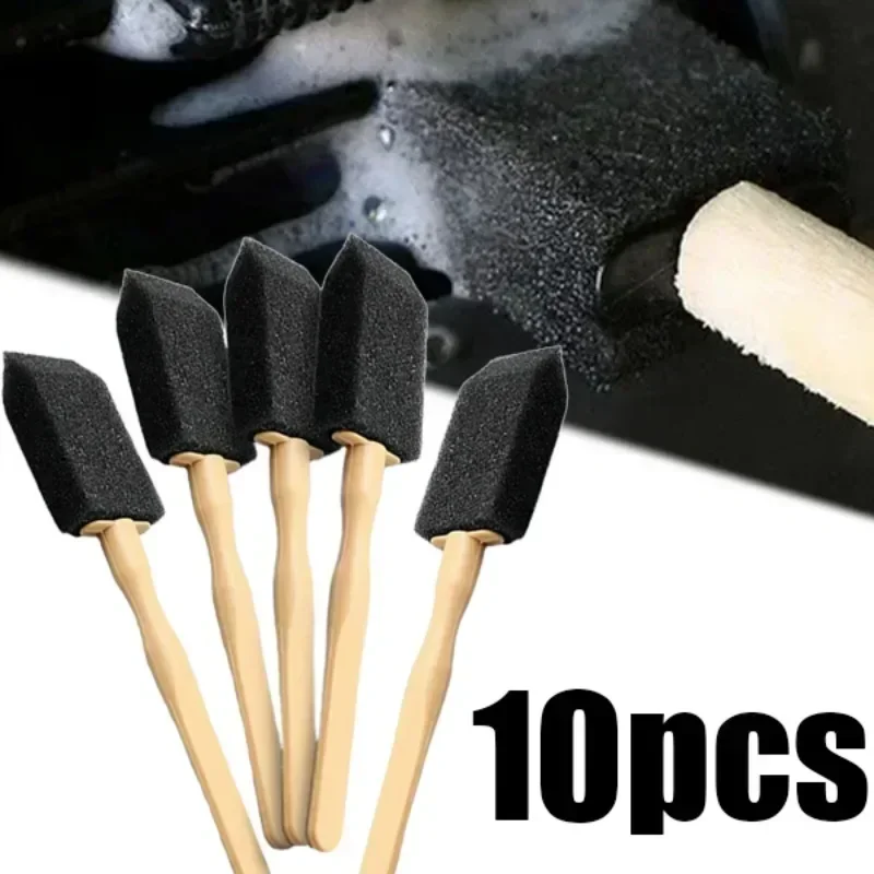 Car Air Outlet Cleaning Sponge Brush Interior Detailing Dust Removal Airs Conditioner Grille Cleaner Brushes Auto Accessories