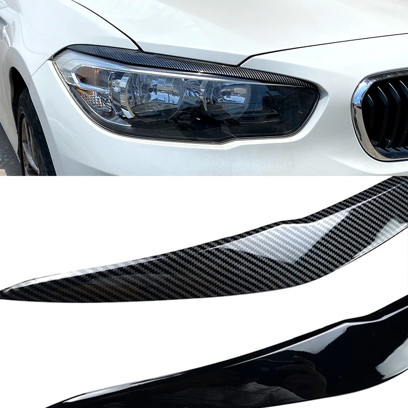 ABS Plastic Headlight Eyebrows Eyelids For BMW F20 F21 Facelift 2015-2019 Painted Gloss Spoiler M Sport Splitter Tuning Body Kit