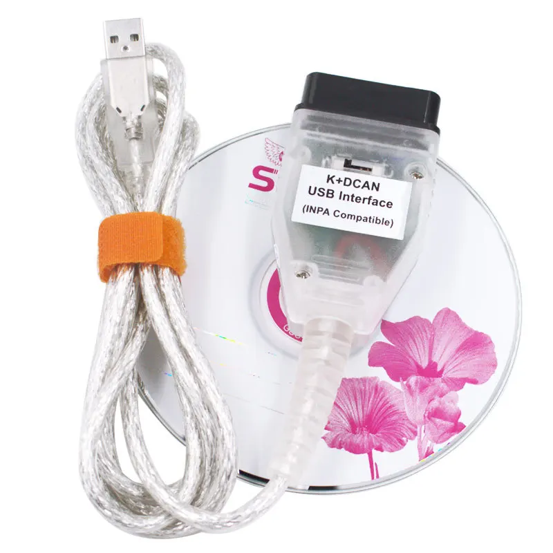 Car Diagnostic Connector Cable Tool For BMW K+CAN INPA K+DCAN FOR With Switch USB Interface FT232RL OBDII Diagnostic Scanner