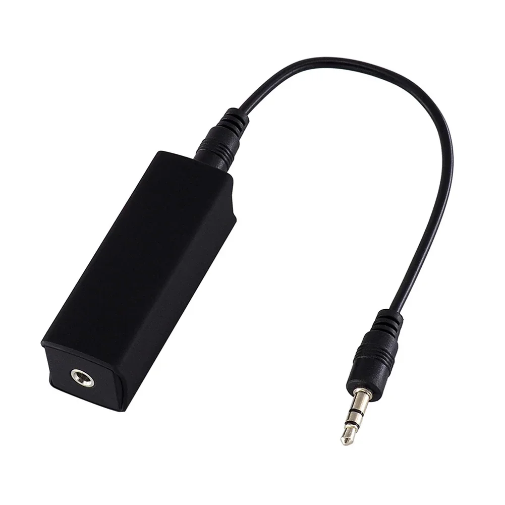 1x Speaker Line 3.5mm Aux Audio Noise Filter Ground Loop Noise Isolator Eliminate 20HZ-20KHZ 11x7x3cm Anti-interference Parts