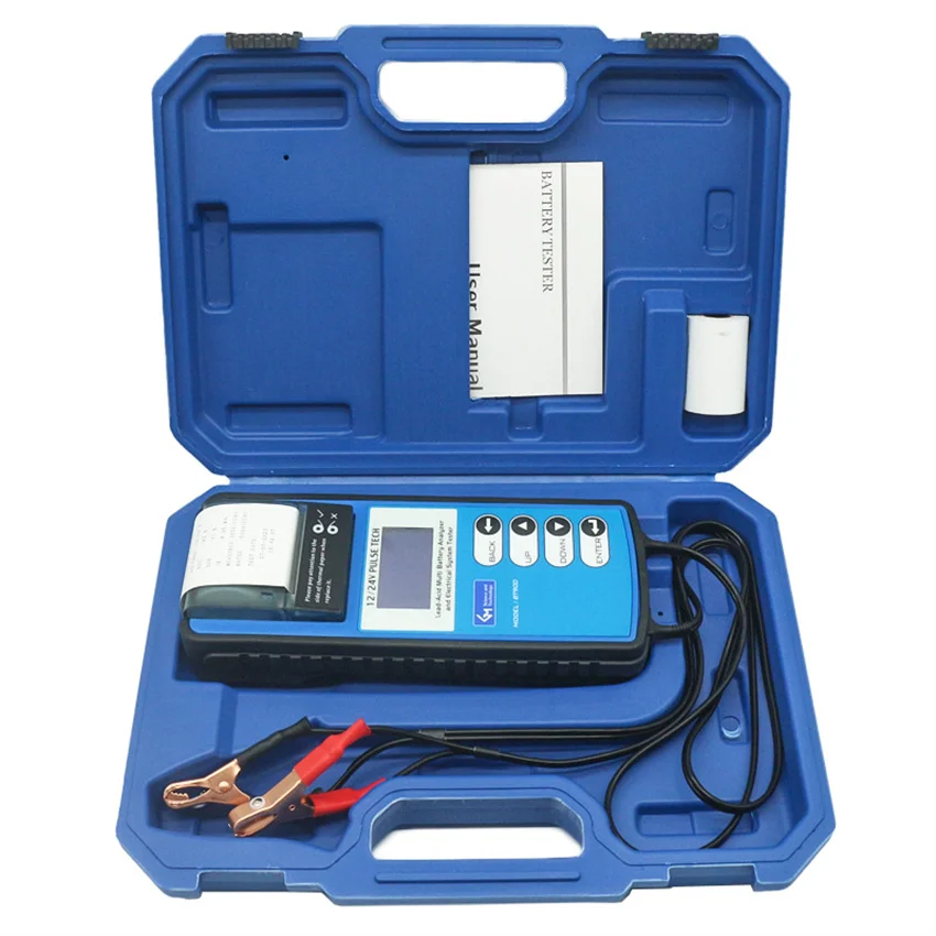 Car Battery Tester BT900 LCD Digital Charging System Analyzer With Printer 12V/24V Car Battery Tester