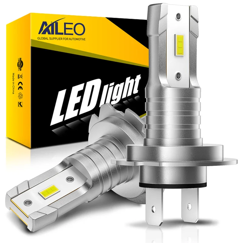 AILEO Led Lights 50000LM For Car H7 LED Headlight Bulb H9 H8 9005 HB3 9006 HB4 H4 H11 3000K 6500K Super Bright Fanless Plug&Play