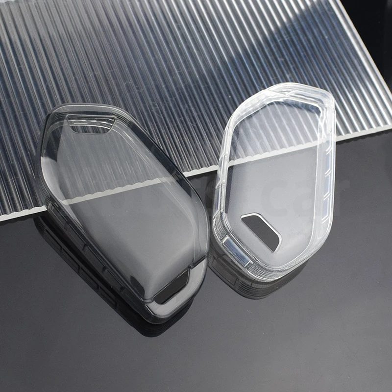 Transparent TPU Car Key Case Cover for Kia EV9 Picanto Sorento MQ4 Carnival KA4 Morning K5 Carens 2024 Shell Fob Accessories