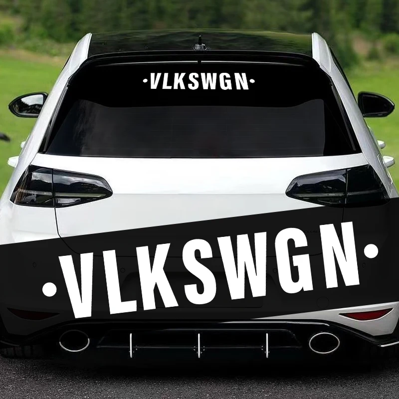 Car Stickers VLKSWGN Rear Window Waterproof Auto Rear Wiper Windshield Trunk Bumper Vinyl Decals Decoration for Volkswagen VW