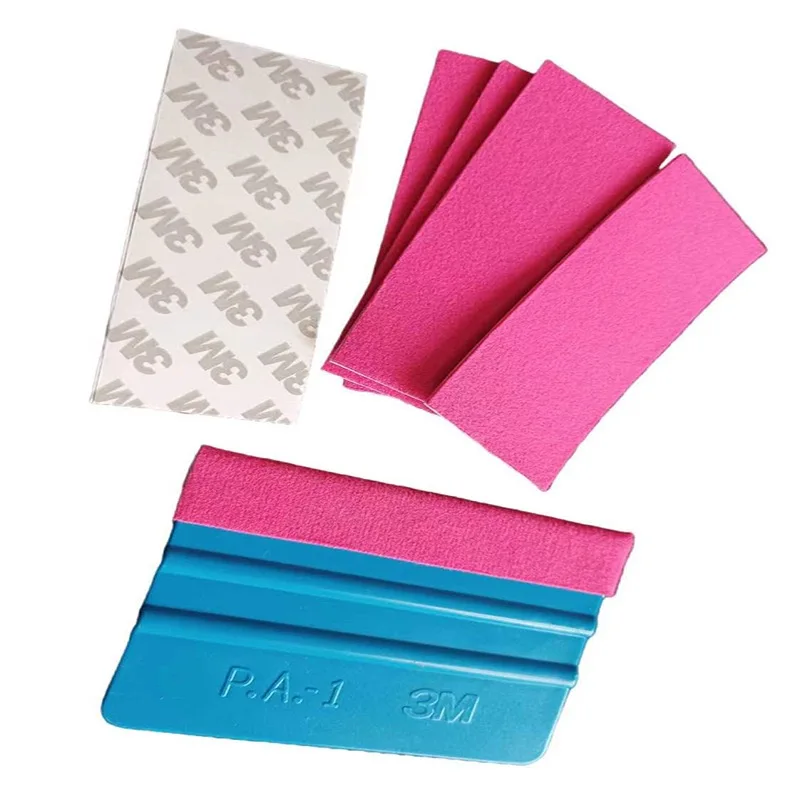 5PCS Squeegee Felt Cloth No Scratch Microfiber Felts for Vinyl Spatula Car Vinyl Wrap Scraper Protector Tool for 4inch Scraper