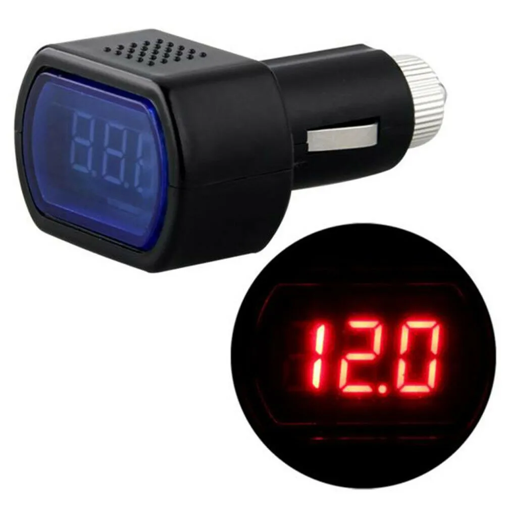 1 Pcs DC 12V-24V LED Display Cigarette Lighter Electric Voltage Meter Tester For Car Battery Voltmeter Indicator Car Accessories