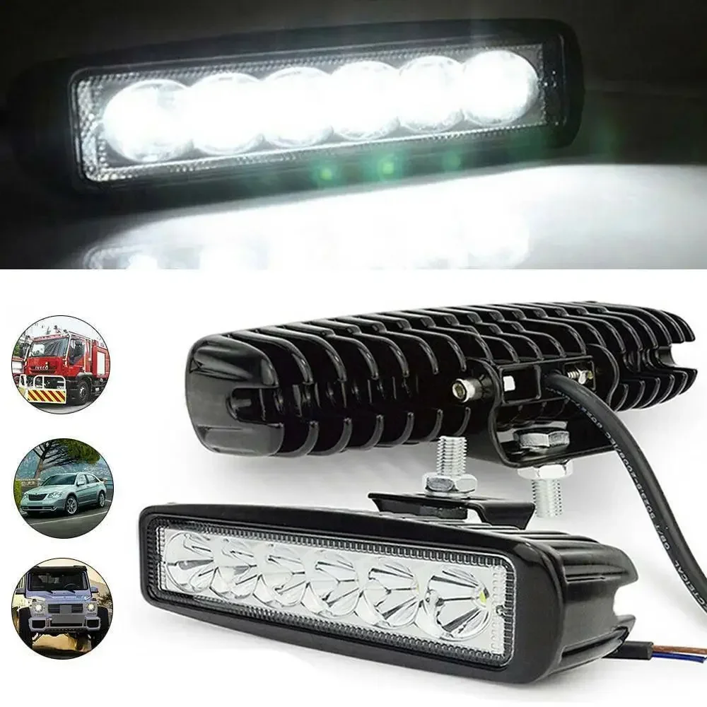 2X 12V LED Work Light Bar Flood Spot Lights Driving Lamp Offroad Car Truck SUV