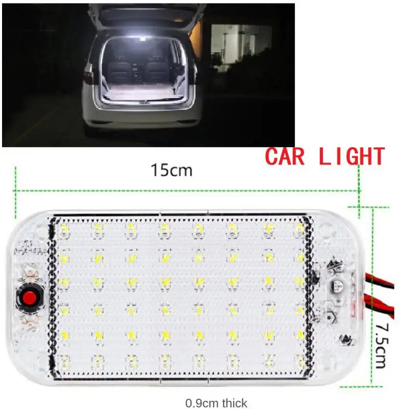 12v-85v Car Panel Light Car Interior Reading Lamp High Brightness LED Van Truck Cabin Lights Vehicle Boat Camping Light Belt
