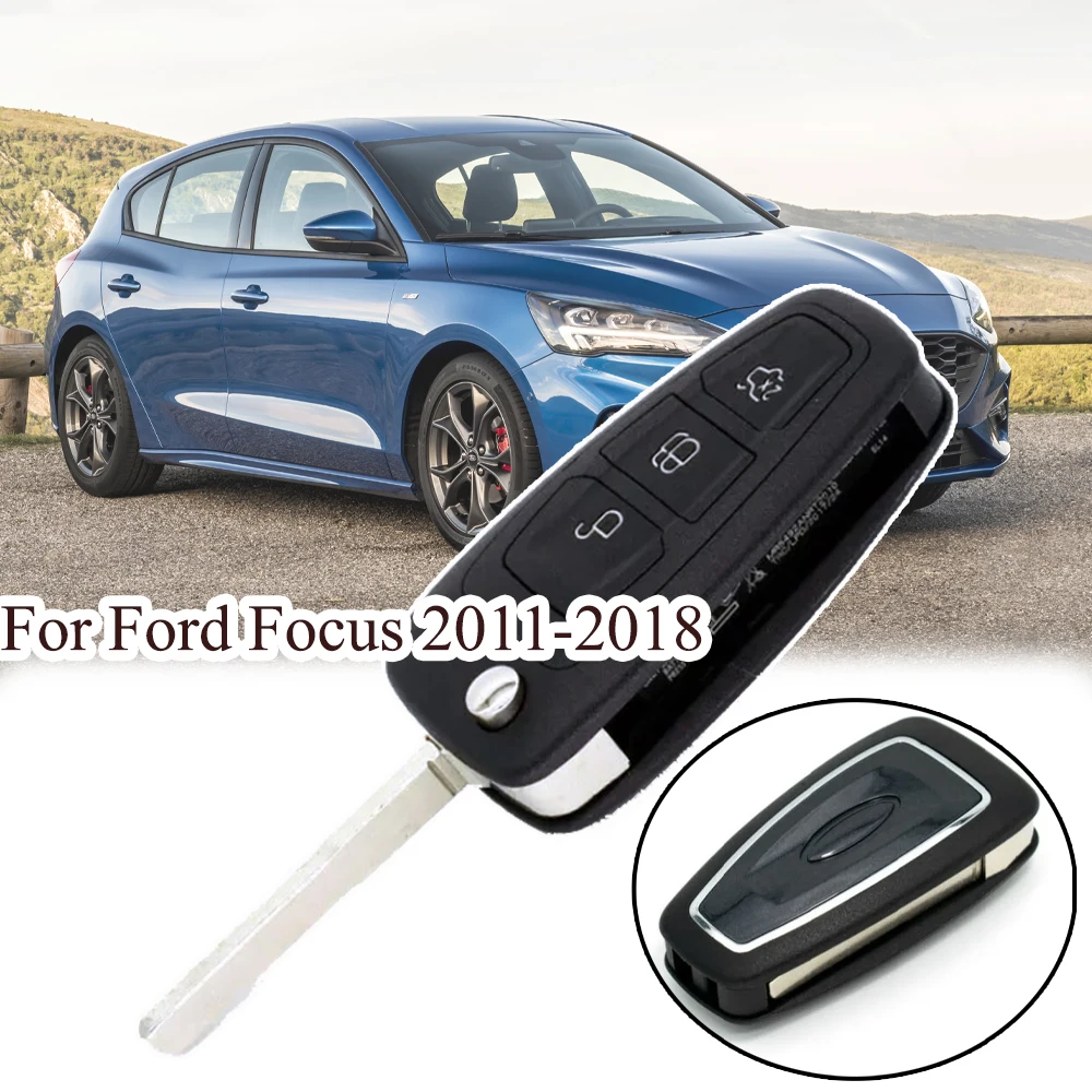 3 Button Flip Car Key Replacement Remote Fob Cover Case Shell For Ford Focus Mondeo Grand Transit Connect Galaxy Auto Repair Kit