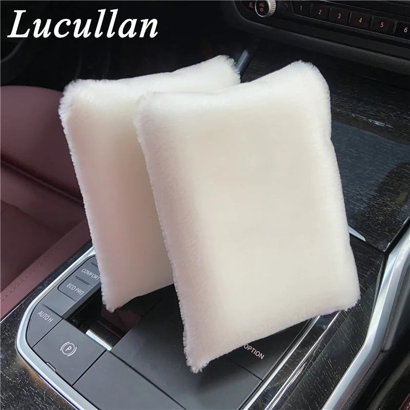 Lucullan Large Interior Cleaning Sponge Car Wash Scrubbing Pad with Super Soft Bristle-Like Fibers
