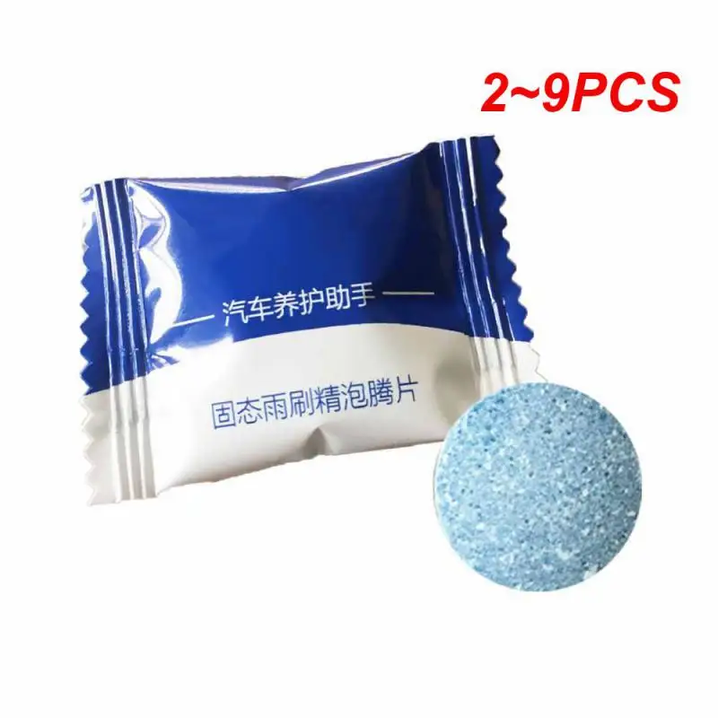 2pcs Car Cleaner Compact Glass Washer Detergent Effervescent Tablets Cleaning Agent / Curing Agent Glass Cleaning Tools