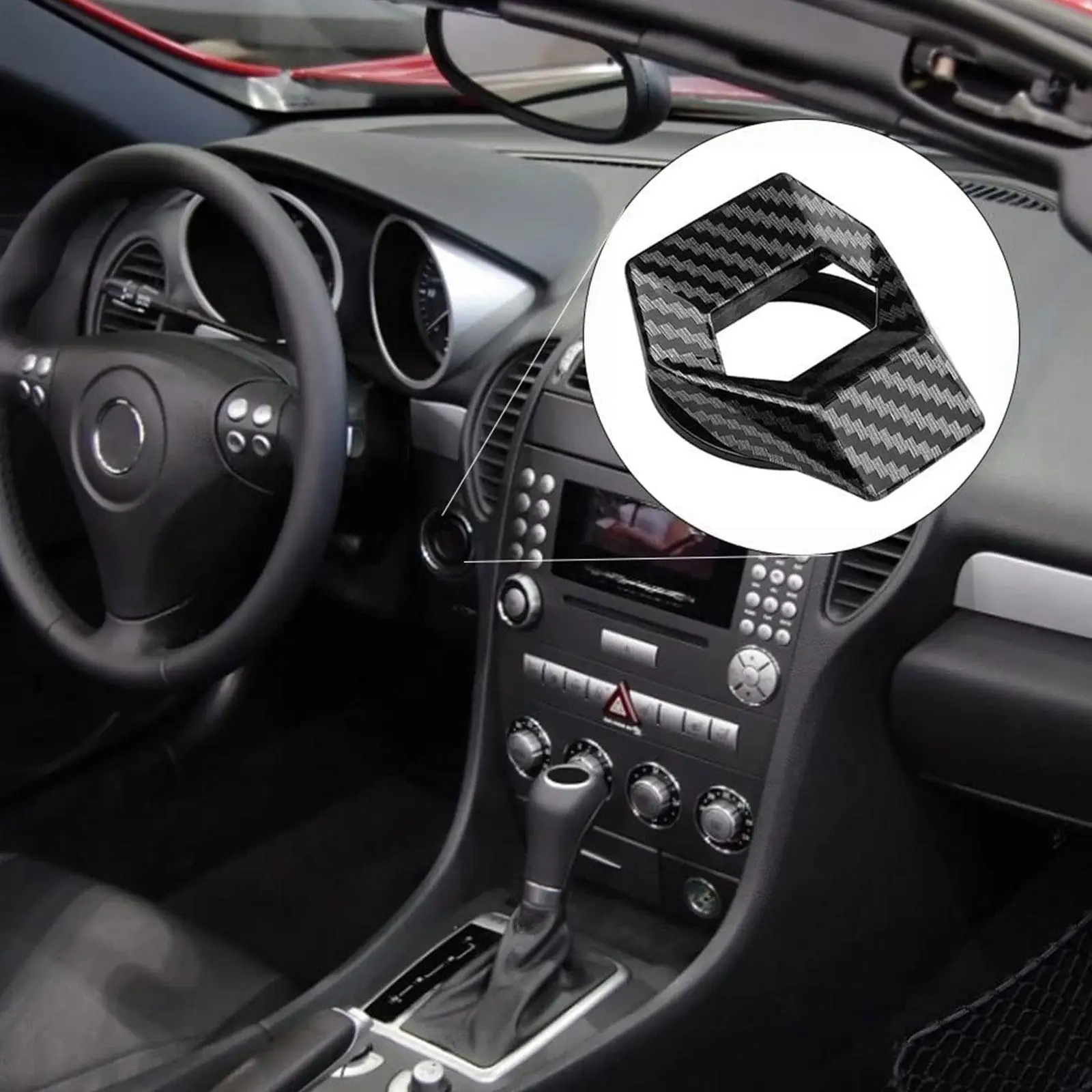 Car Interior One-Key Start Cover Ignition Engine Stop Push 4 Protective Cover Decoration Color Button Accessories Sticker