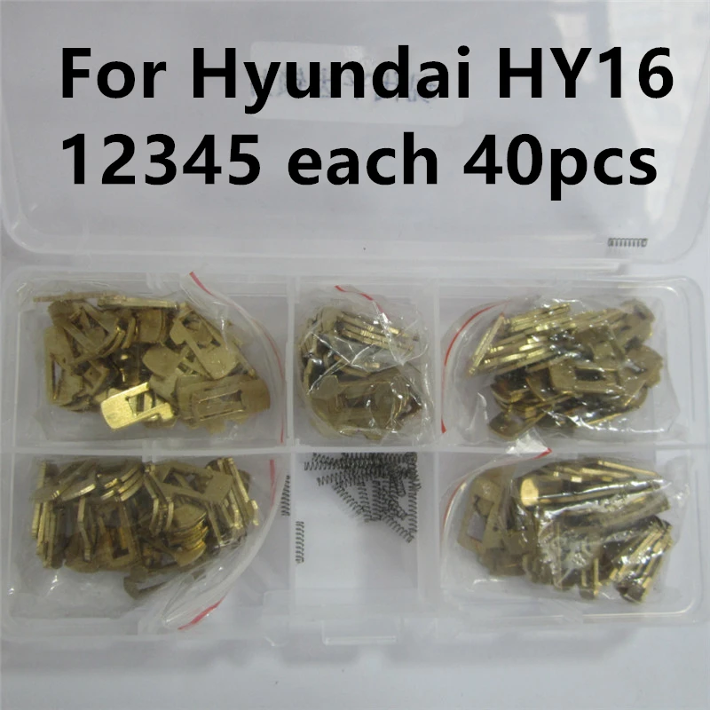 200pcs HY16 Car Lock Repair Kit Accessories Brass Material Car Lock Reed Plate For Hyundai Elantra For Kia K2 K3 Forte