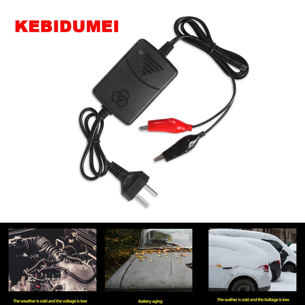 12V 1300mA Smart Battery Charger Intelligent Lead Acid Car Battery Charger Motorcycle Battery Power Rechargeable Device