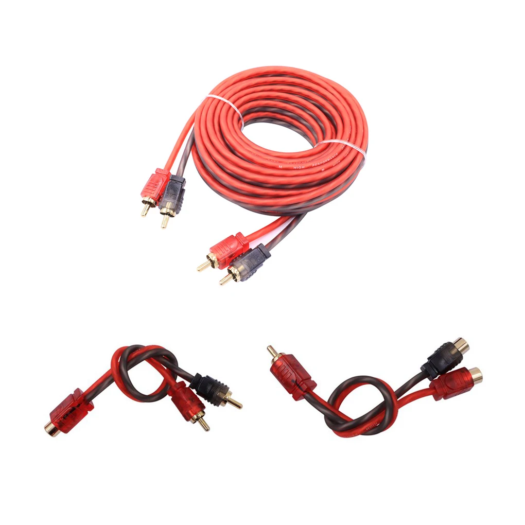 Car Audio Cable Low Latency Vehicle Speaker Subwoofer Cord Accessories