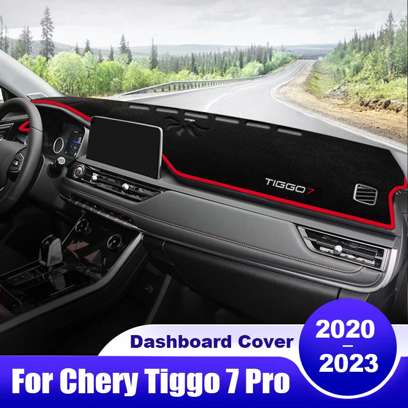For Chery Tiggo 7 Pro 2020 2021 2022 2023 Tiggo7 Pro Car Dashboard Cover Dash Mat Sun Shade Non-slip Pad Accessories