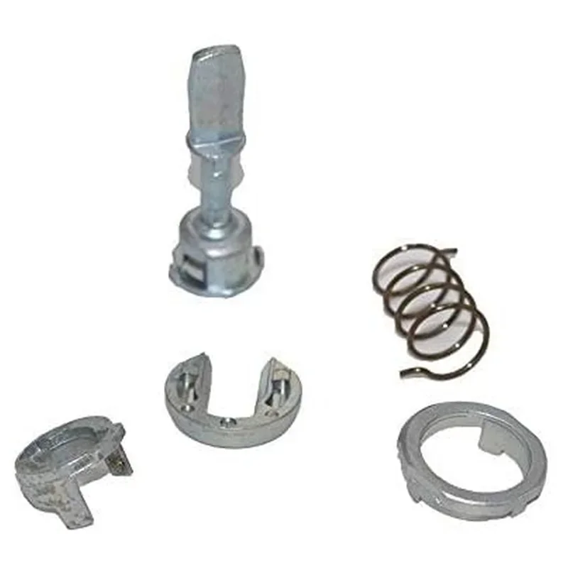 5pcs for VW GOLF POLO MK4 A6 SKODA FABIA Metal Door Lock Cylinder Barrel Repair Kit Front Right Left 604837167 Car Accessories