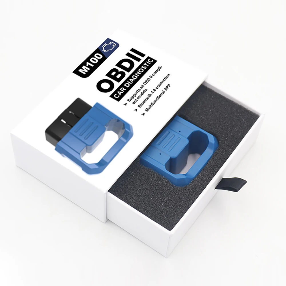 M100 MINI Car OBD II Diagnositic Instrument Blue-tooth Compatible 4.0 Exclusive APP Support Android/IOS Comprehensive Inspection