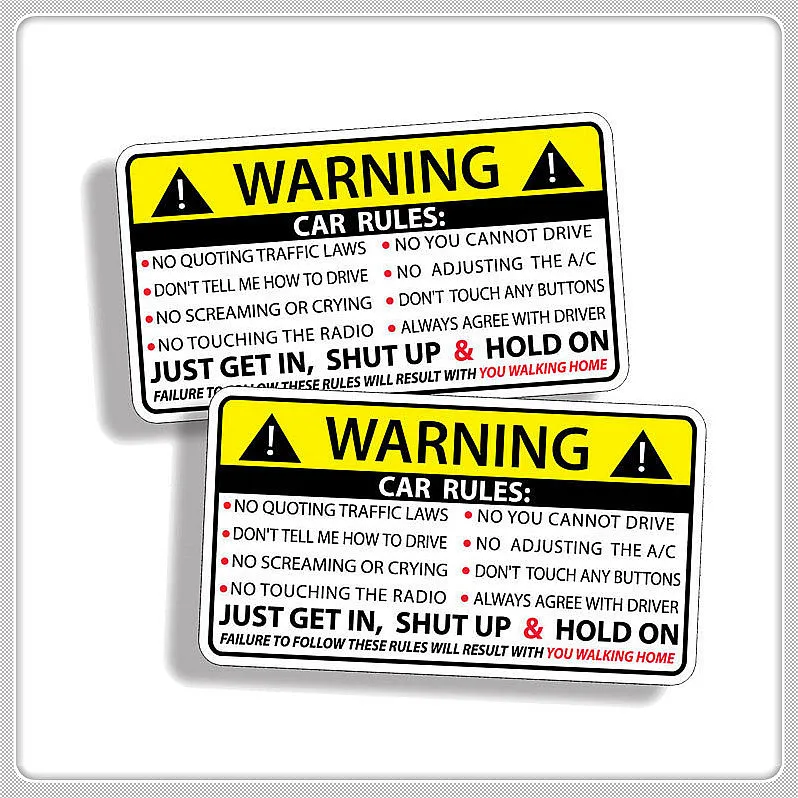 10x6cm Car Safety Warning Rules Decal PVC Auto Sticker for Chery Tiggo 7 Pro 8 PLUS Arrizo 5 3 Button Key Holder Keychain