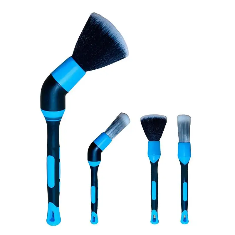 Car Detailing Brush Car Interior Air Outlet Cleaning Elbow Brushes Auto Rim Wash Cleaning Brush Auto Gap Detail Cleaner