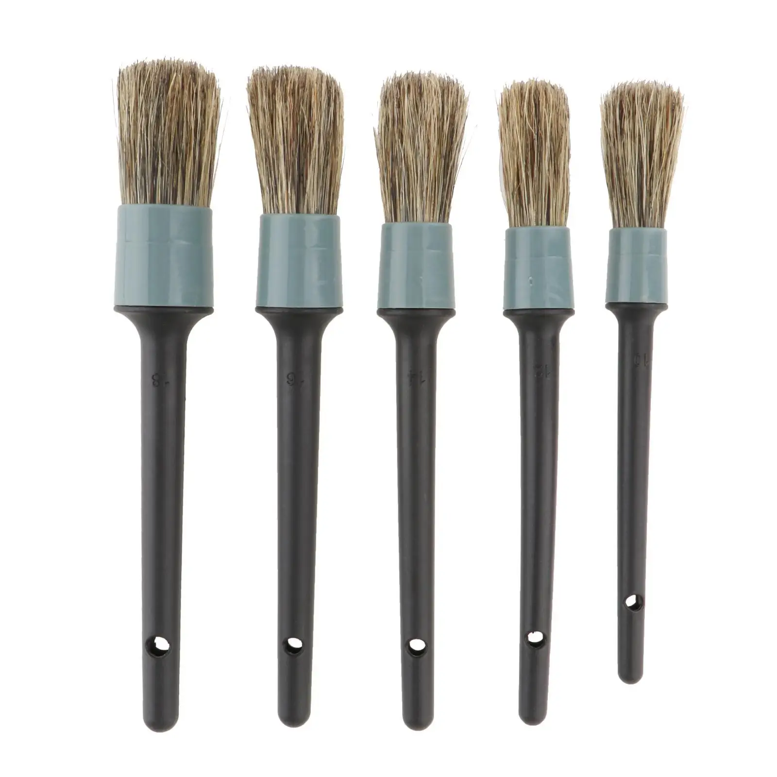 1/5x Auto Detailing Brush Set Fit for Air Conditioner Interior Exterior Multi Purpose Air Conditioner Cleaning Engine Air Vent