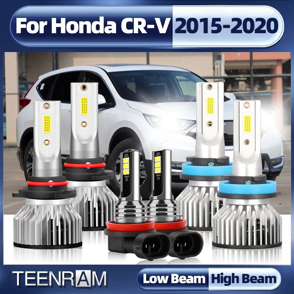 20000LM 120W Turbo LED Headlamps H11 9005 HB3 Canbus LED Headlights Bulb Fog Lights For Honda CRV 2015 2016 2017 2018 2019 2020