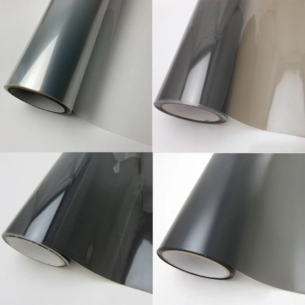 Smoke Matte Black Headlight Film Taillight Tint Fog Light Vinyl Film Rear Lamp Tinting Film For Vehicle Motorcycle Light