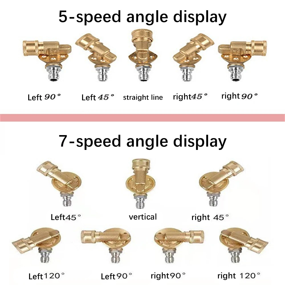 PSI Pivoting Coupler 1/4" Quick Connection For Pressure Washer Attachment Gutter Cleaning Adaptor